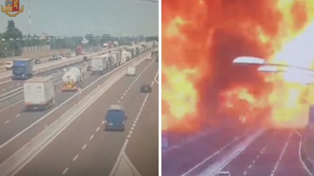 Paviešintas sprogimo Italijoje vaizdo įrašas: aukų skaičius tikriausiai didės