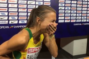 Jautri Lietuvos bėgikės akimirka: po netikėtos žinios apsipylė laimės ašaromis