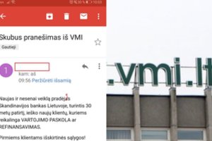 VMI įspėjo dėl elektroniniu paštu gautų įtartinų laiškų: „Naudojasi žinomu vardu“