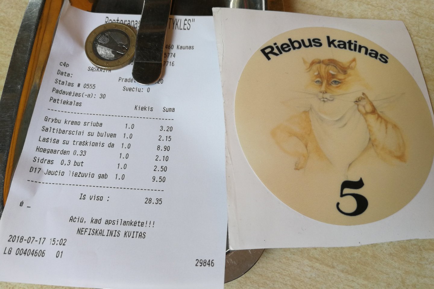Restoranas „Svarstyklės“ Kaune.<br> Nuotr. iš „Riebus katinas“.