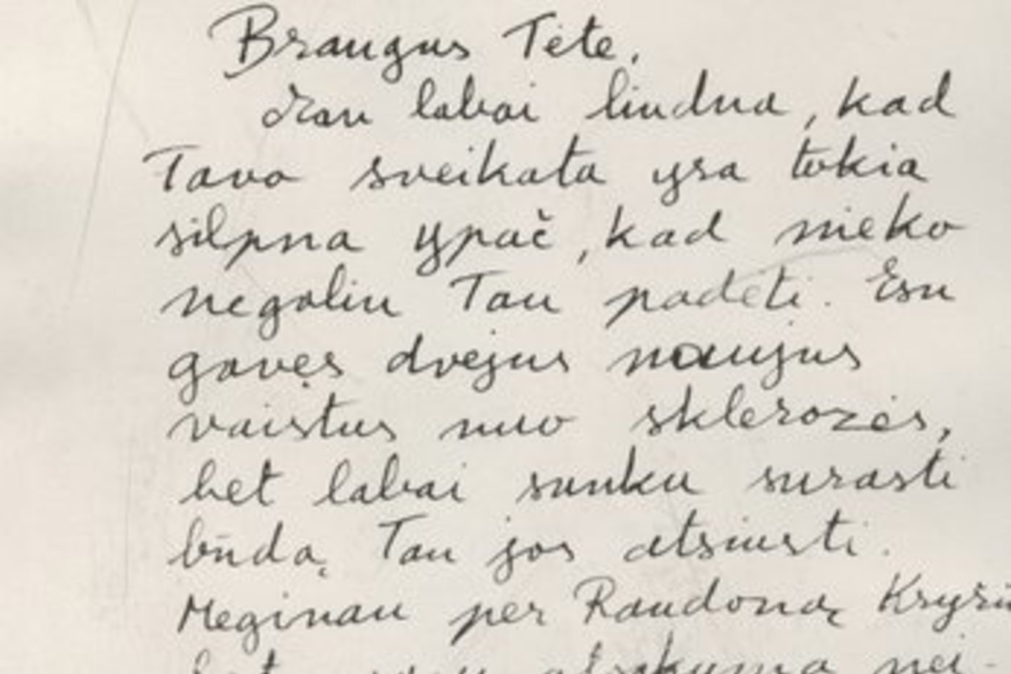  Petro Klimo (jaunesniojo), Petro Klimo sūnaus, laiškas tėvui. 1966 m. vasario 15 d.<br> Lietuvos ypatingojo archyvo nuotr.