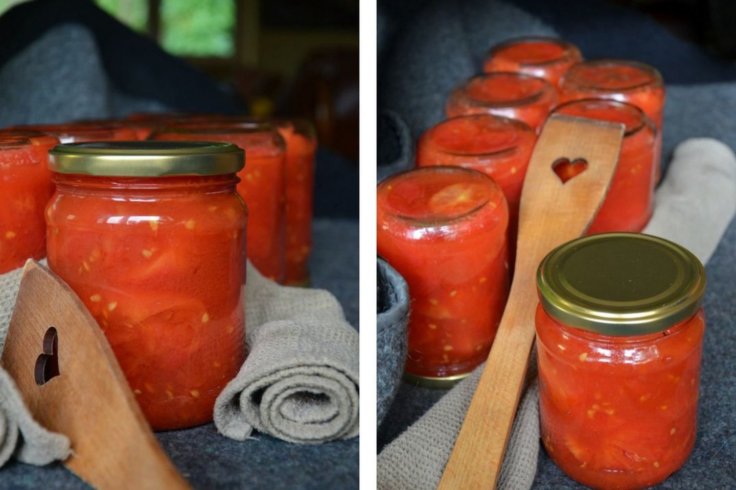  Pomidorai savo sultyse.<br> Nuotr. iš „Kūmutės virtuvė“.