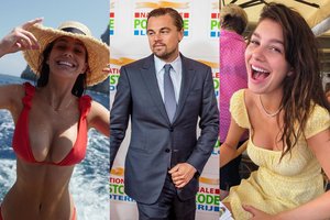 Atostogaudama su Leonardo DiCaprio jo 21-erių mylimoji žavėjo išraiškinga figūra