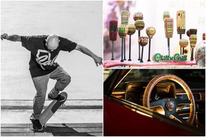 Panaudotas riedlentes sportininkas perdirbo į reto grožio meno kūrinius