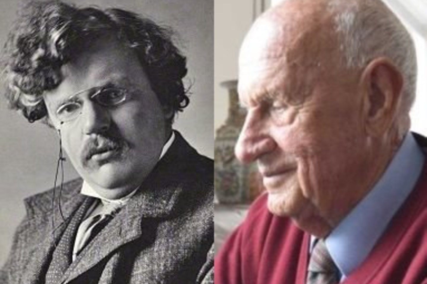 Anglų rašytojas G.K.Chestertonas (kairėje) ir lenkų kilmės italų prozininkas I.Argamante turi ryšių su Vilniumi.