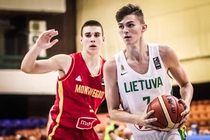 Lietuvos 16-mečiai Europos čempionatą pradėjo triuškindami Juodkalniją
