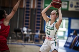 18-metės Lietuvos krepšininkės žengė į Europos čempionato pusfinalį
