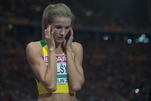 Šalia podiumo likusi A. Palšytė: „Naiviai tikėjausi, kad medalis bus“