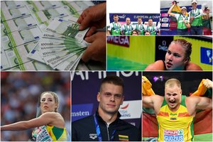 Medalius į Lietuvą parvežusių sportininkų premijoms – virš 70 tūkst. eurų 
