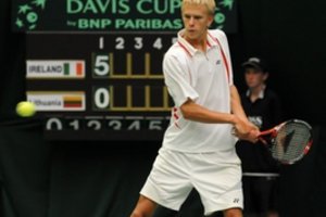 Tenisininkas Lukas Mugevičius Lenkijoje pateko į trečiąjį atrankos ratą