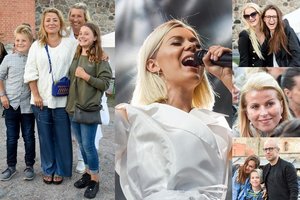 Ypatingo Monikos Linkytės koncerto klausėsi ir besilaukianti Beata Nicholson