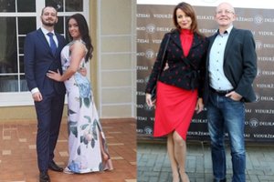 Pramogų šou rykliai Arūnas ir Inga Valinskai sulaukė anūkės