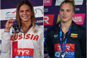 Rusijos sportui sankcijas pranašaujanti J. Jefimova varžove regi ne R. Meilutytę