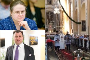 Politikai kritiškai vertina E. Vėlyvio provokaciją bažnyčioje: viskas turi ribas