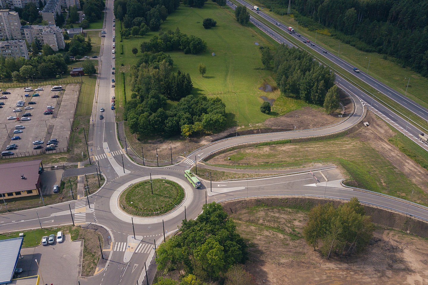  Ateityje naująją jungtį papildys viadukas.<br> Kauno miesto savivaldybės nuotr.