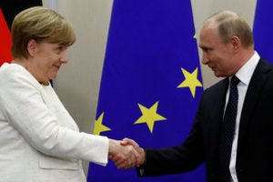 Berlynas: A. Merkel ir V. Putinas būtinai aptars situaciją Ukrainoje ir Sirijoje