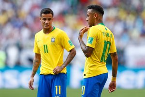 Neymaras ir Philippe Coutinho – Brazilijos rinktinės sudėtyje draugiškoms rungtynėms