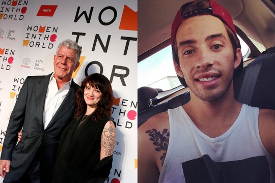 Paviešino velionio Anthony Bourdaino mylimosios žinutę jos žagintam nepilnamečiui