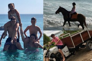 Beckhamai dalijasi jaudinančiomis atostogų akirmikomis