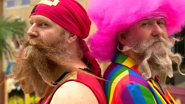 Neeilinis konkursas Jungtinėje Karalystėje – pademonstravo barzdas ir ūsus
