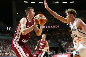 Latvijos krepšinio rinktinė su lietuviais kausis pajėgios sudėties: padės Eurolygos žaidėjai