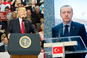 Diplomatinis ginčas padeda R. T. Erdoganui kaltę dėl ekonominių problemų suversti JAV