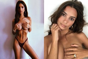 Seksualioji Emily Ratajkowski nusimetė liemenėlę