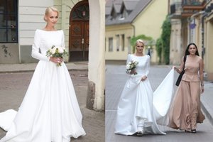 „Pinup Girls“ narė Viktorija Sutkutė parduoda įspūdingą vestuvinę suknelę