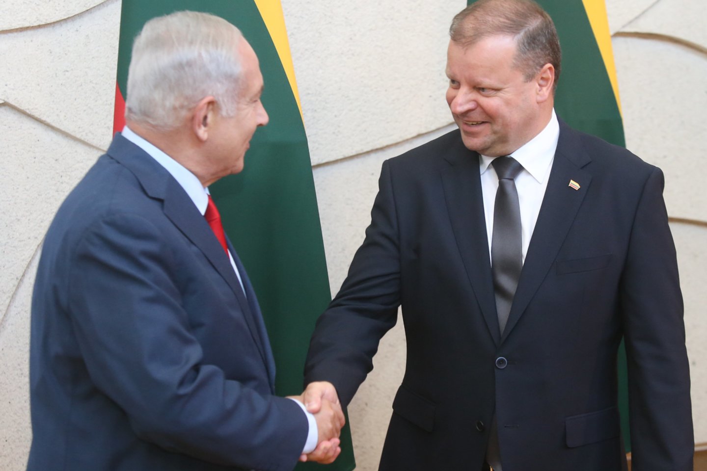 Izraelio Premjerą B. Netanyahu Lietuvoje Pasitiko Protestai Dėl Palestinos