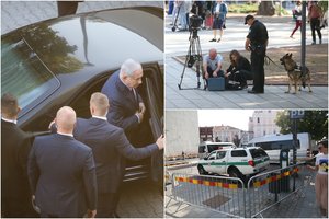Lietuvoje lankosi Izraelio premjeras – saugumo priemonės lyg viešint Amerikos prezidentui 