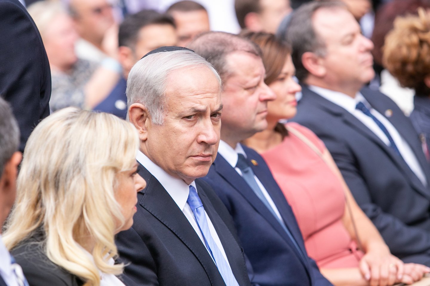 B. Netanyahu Paneriuose: „Mes niekada nebebūsime pažeidžiami“.<br> R.Danisevičiaus nuotr. 