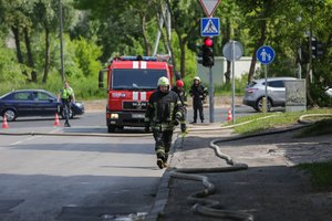 Klaipėdos gamykloje dega įrenginys  