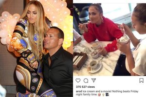 Tikra meilė: Jennifer Lopez ir Alexas Rodriguezas laiką leido su vaikais