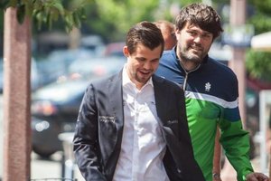 Viktorijos Čmilytės dovanotas „LTeam“ džemperis šildo pasaulio čempiono trenerį