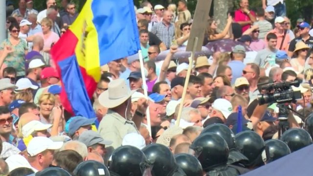 Nepriklausomybės dienos minėjimą Moldovoje lydi gyventojų protestai