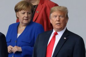 D. Trumpas ir A. Merkel ragina pasaulį užkirsti kelią humanitarinei krizei Idlibe