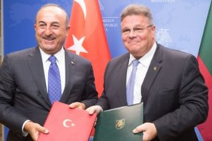 ES kritikuojamos Turkijos diplomatijos vadovas Lietuvoje išgirdo gerų žodžių