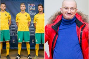 A. Pogrebnojus apie naują Lietuvos futbolo rinktinės aprangą: „Eilinė chaltūra“