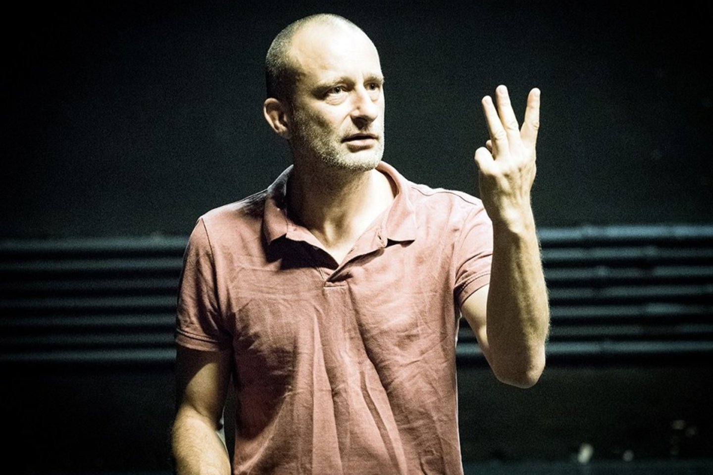 Spektaklio repeticijos akimirka.<br>T.Ivanausko nuotr.