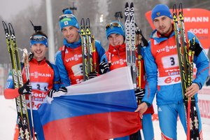 Keturiems rusų biatlonininkams pareikšti nauji kaltinimai dopingo vartojimu