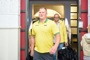 Auksą iškovojusį varžovą pagyręs A. Gudžius: „Pralaimėti nesmagu“