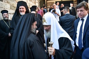 Rusijos ir Konstantinopolio ortodoksų patriarchai Stambule aptarė padėtį Ukrainoje