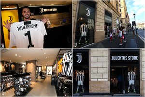 „Juventus“ atidarė pirmąją klubo atributikos parduotuvę Romoje