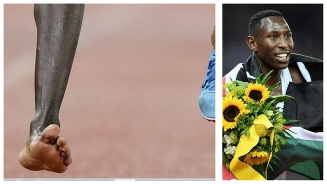 Basas, bet ryžtingas: Kenijos sportininkas rungtį laimėjo bėgdamas be bato