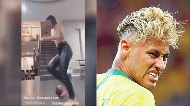 Brazilijos futbolo žvaigždė Neymaras parodė, ką laisvalaikiu veikia su mergina