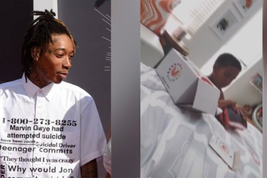 Amerikiečių reperis Wiz Khalifa gerbėjų širdis šildė mielu vaizdeliu