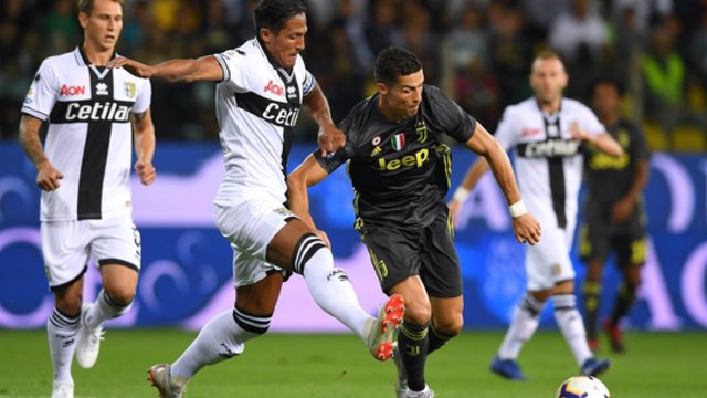 Italijos futbolo čempionate Cristiano Ronaldo vėl liko be įvarčio