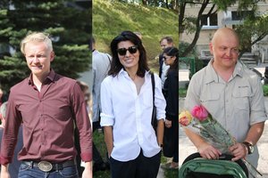 Į vieną iš sostinės mokyklų vaikus atlydėjo garsūs žmonės