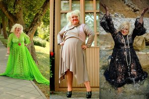 Savo kūrybos sukneles Daina Bilevičiūtė pristatė viliojančioje fotosesijoje