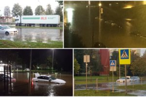 Stipri liūtis paskandino Kauną: skęsta automobiliai, užlietos gatvės